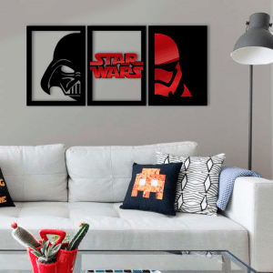 QUADROS DECORATIVOS GEEK - STAR WARS