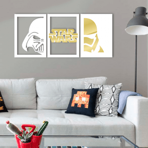 QUADROS DECORATIVOS GEEK - STAR WARS