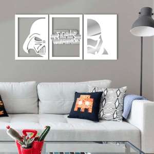 QUADROS DECORATIVOS GEEK - STAR WARS