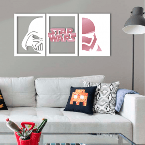 QUADROS DECORATIVOS GEEK - STAR WARS