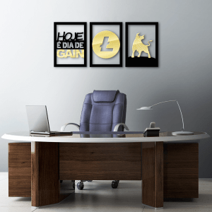 QUADROS DECORATIVOS LITECOIN