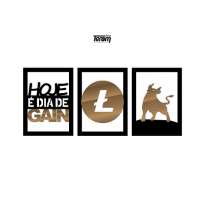 QUADROS DECORATIVOS LITECOIN