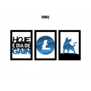 QUADROS DECORATIVOS LITECOIN