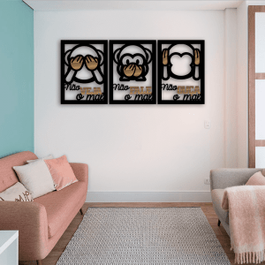 QUADROS DECORATIVOS PSICOLOGIA - FRASE EMOJIS