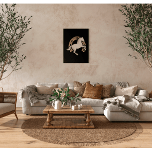 QUADRO DECORATIVO HARAS - CAVALO FERADURA